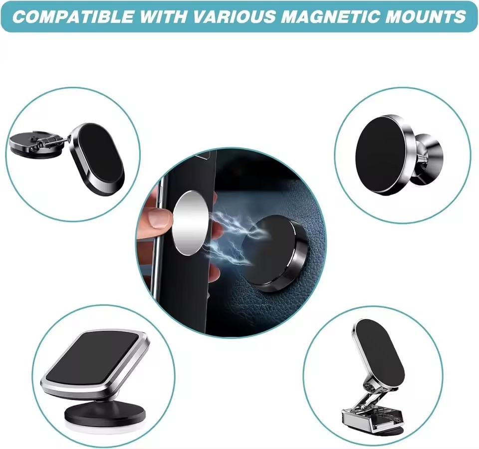 1/50Pcs Magnetic Metal Plate F - Phone Accessories Holder Car recension och pris